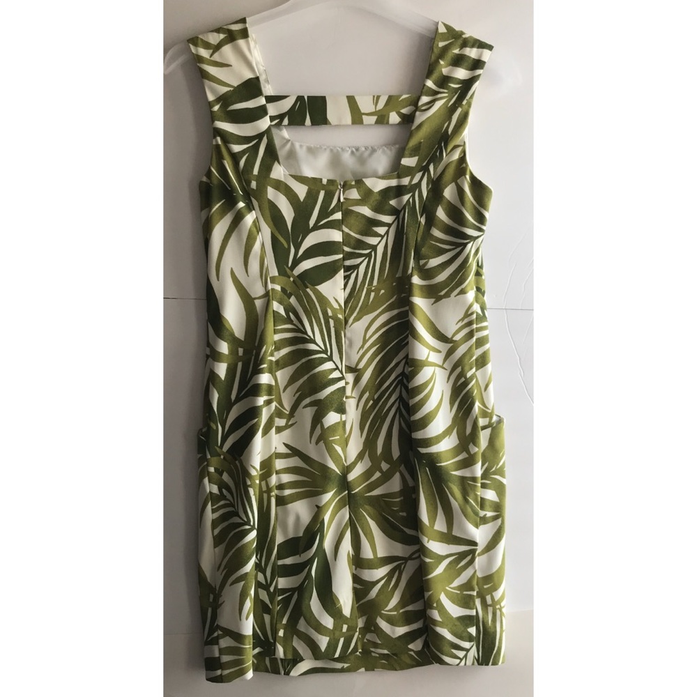 Kim Rogers palm leaf print dress size 10 - Picture 2 of 5